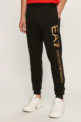 EA7 Emporio Armani pantaloni barbati, cu imprimeu