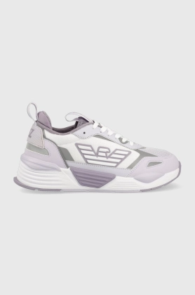 EA7 Emporio Armani sneakers culoarea violet, X8X070 XK165 S318