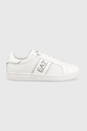 EA7 Emporio Armani sneakers din piele Classic Perf culoarea alb