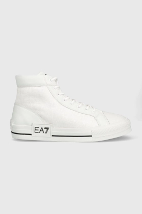 EA7 Emporio Armani tenisi Jv Allover barbati, culoarea alb