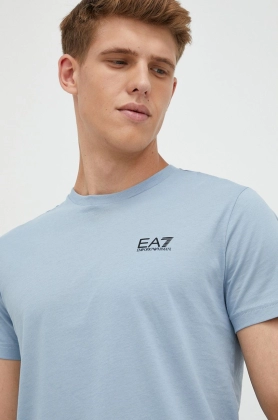 EA7 Emporio Armani tricou din bumbac neted