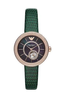Emporio Armani ceas femei, culoarea verde