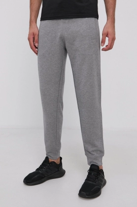 Emporio Armani pantaloni barbati, culoarea gri, drept