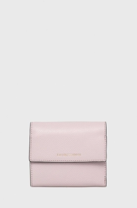 Emporio Armani portofel femei, culoarea roz