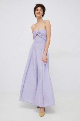 Emporio Armani rochie culoarea violet, maxi, mulata