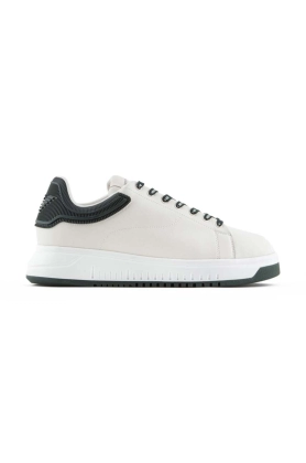 Emporio Armani sneakers din piele culoarea gri, X4X264 XN001 S435