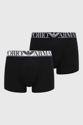 Emporio Armani Underwear boxeri 2-pack barbati, culoarea negru