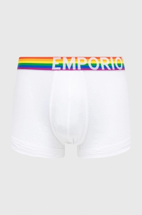 Emporio Armani Underwear boxeri barbati, culoarea alb