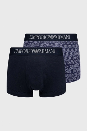 Emporio Armani Underwear boxeri barbati, culoarea albastru marin