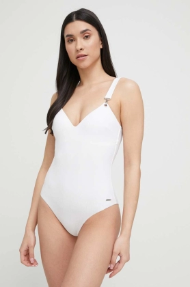 Emporio Armani Underwear costum de baie dintr-o bucata culoarea alb, cupa usor rigidizata