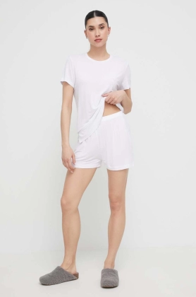 Emporio Armani Underwear pijama femei, culoarea alb