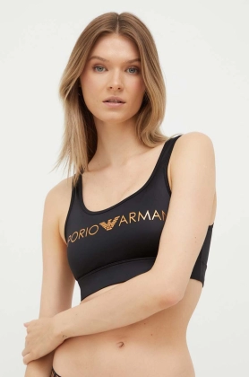 Emporio Armani Underwear sutien sport culoarea negru