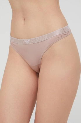 Emporio Armani Underwear tanga culoarea roz