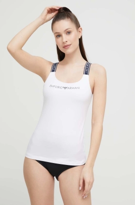 Emporio Armani Underwear top lounge culoarea alb