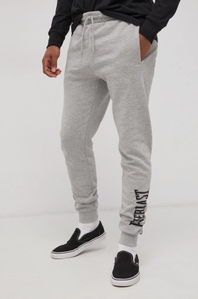 Everlast Pantaloni barbati, culoarea gri, cu imprimeu