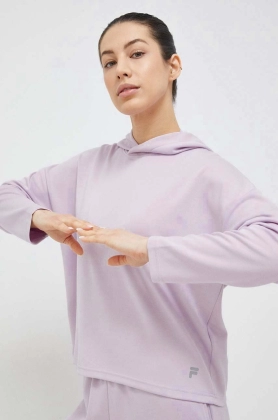 Fila bluza trening Crivitz culoarea violet, cu gluga, neted