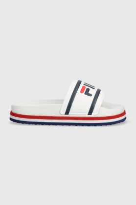 Fila papuci Morro Bay Zeppa femei, culoarea alb