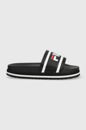 Fila papuci Morro Bay Zeppa femei, culoarea negru