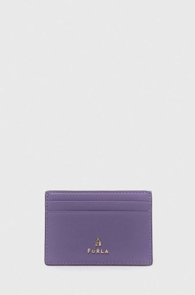 Furla carcasa din piele culoarea violet