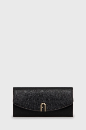 Furla portofel de piele femei, culoarea negru