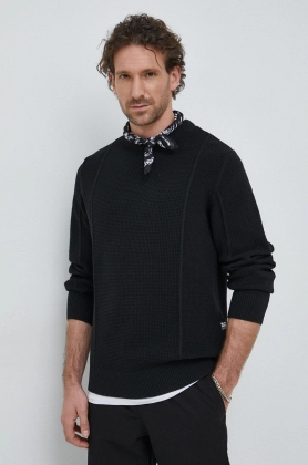 G-Star Raw pulover barbati, culoarea negru, light