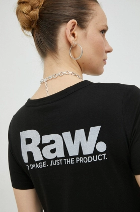 G-Star Raw tricou din bumbac culoarea negru