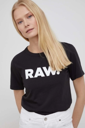 G-Star Raw tricou din bumbac culoarea negru