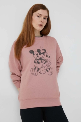 GAP bluza x Disney femei, culoarea roz, cu imprimeu