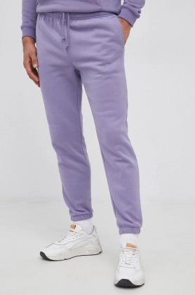 GAP Pantaloni barbati, culoarea violet, material neted