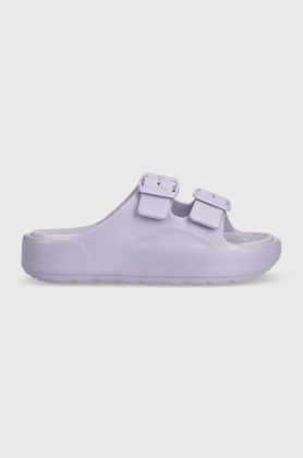 GAP papuci VIRGINIA femei, culoarea violet, cu platforma, GAO001F2S