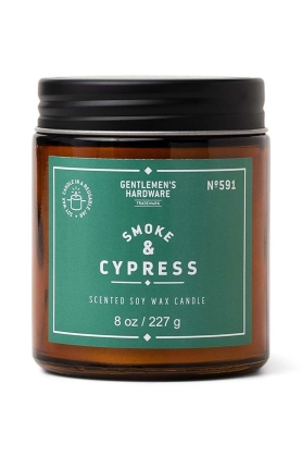 Gentelmen\'s Hardware lumanare parfumata de soia Smoke & Cypress 227 g