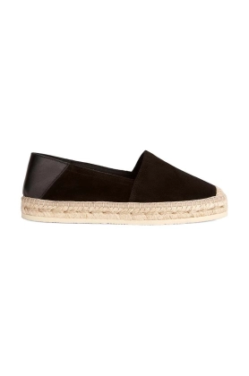 Geox espadrile de piele D LAMPEDUSA culoarea negru, D35V0A 02285 C9999