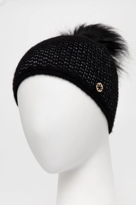 Granadilla Caciula din amestec de lana culoarea negru, din tricot gros