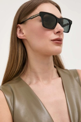 Gucci ochelari de soare femei, culoarea negru