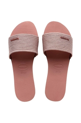 Havaianas papuci YOU MALTA METALLIC femei, culoarea roz, 4147312.3544