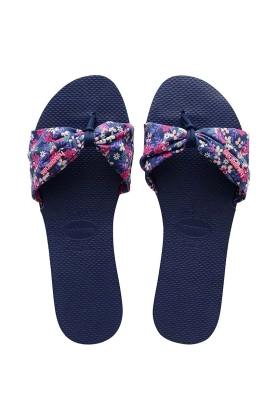 Havaianas papuci YOU ST TROPEZ femei, culoarea albastru marin, 4148246.0555