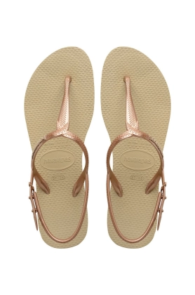 Havaianas Sandale femei, culoarea bej