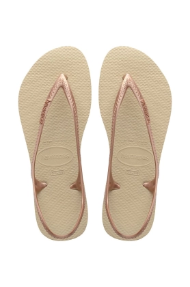 Havaianas Sandale femei, culoarea bej