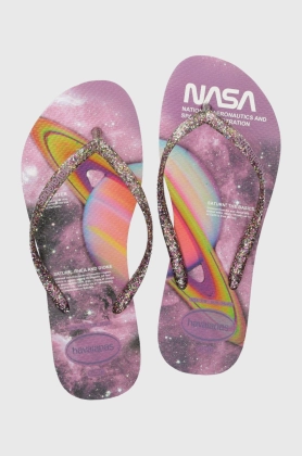 Havaianas slapi 4147261-0602P femei, cu toc plat, 4147261-0602P