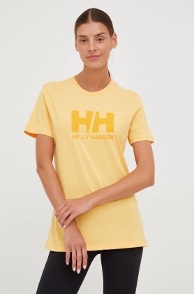 Helly Hansen tricou din bumbac culoarea portocaliu