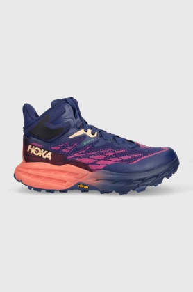 Hoka pantofi Speedgoat 5 Mid GTX femei, culoarea violet