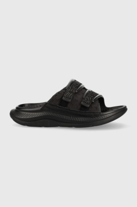 Hoka papuci Ora Luxe culoarea negru