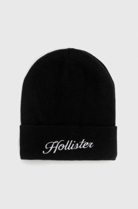 Hollister Co. caciula culoarea negru,