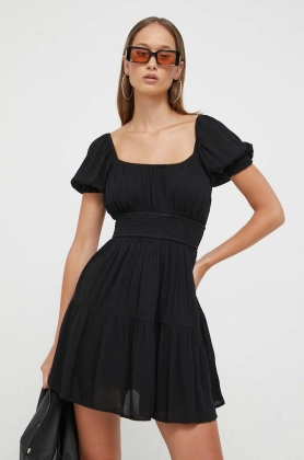 Hollister Co. rochie culoarea negru, mini, evazati