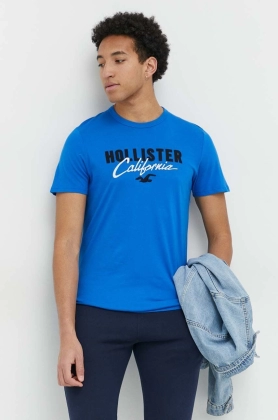 Hollister Co. tricou din bumbac cu imprimeu