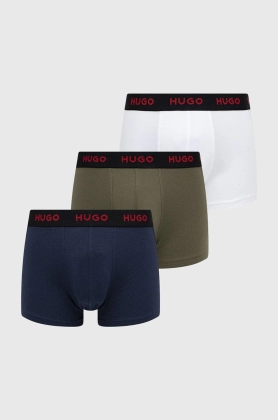 HUGO boxeri (3-pack) barbati, culoarea alb