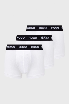 HUGO boxeri (3-pack) barbati, culoarea alb