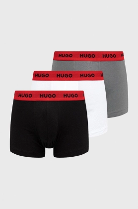 HUGO boxeri (3-pack) barbati, culoarea gri