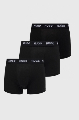 HUGO boxeri (3-pack) barbati, culoarea negru