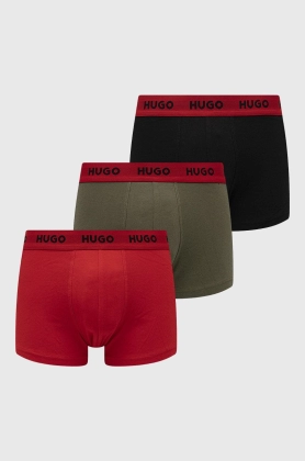 HUGO boxeri (3-pack) barbati, culoarea rosu